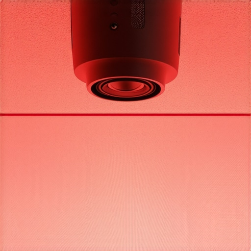 Laser Projector Setup A sleek laser projector mounted on ceiling with adjustable lens.
