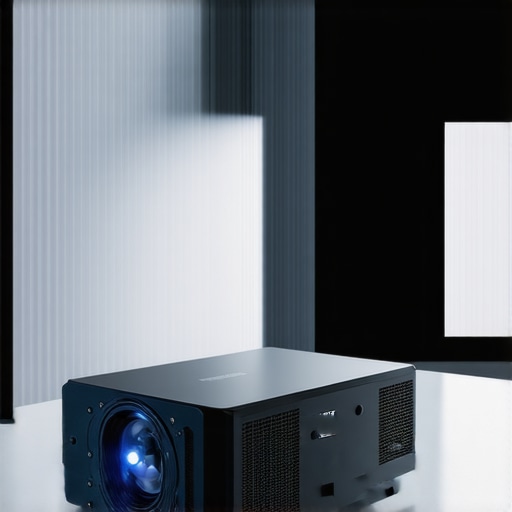Laser projector in operation under stress Laser projector cooling system during extended use.