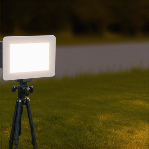 Outdoor Daylight Projector Setup Portable outdoor projector with bright display in daylight environment
