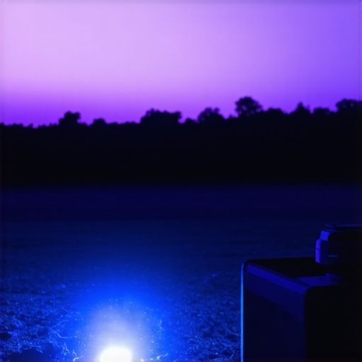 Portable projector projecting a movie during an outdoor gathering
