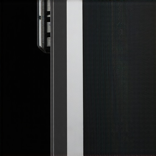 Detailed image of a sturdy aluminum frame and tensioned fabric of a fixed-screen projector