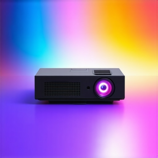 Premium Laser 4K Home Theater Projector Close-up image of a laser 4K projector showing bright, vivid images in a home theater