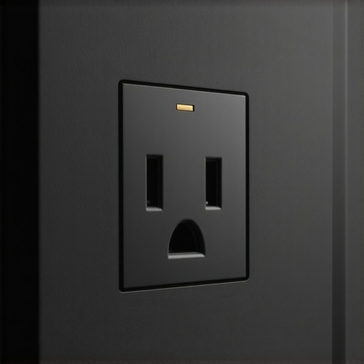 Premium Power Outlet for Home Theater Close-up of a durable, gold-contact power outlet suitable for home theater systems.
