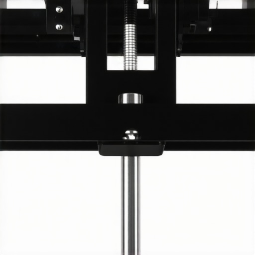 Close-up of a durable projector mount showing adjustable metal joints and secure locking mechanisms.