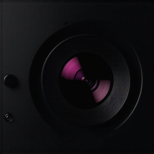 High-quality projector with focus on lens and controls.