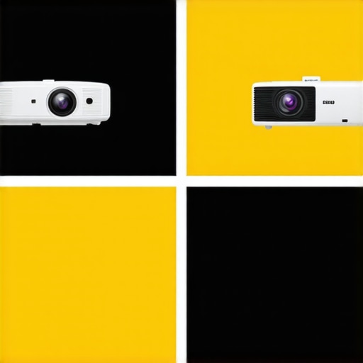 Projector Comparison Chart A visual comparison chart of high-end and budget projectors showing features and prices.