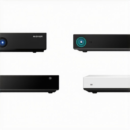 Chart showing different categories of projectors with features and price ranges.