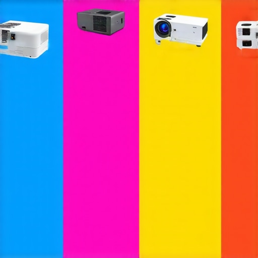 A detailed comparison chart showing features of different projector types