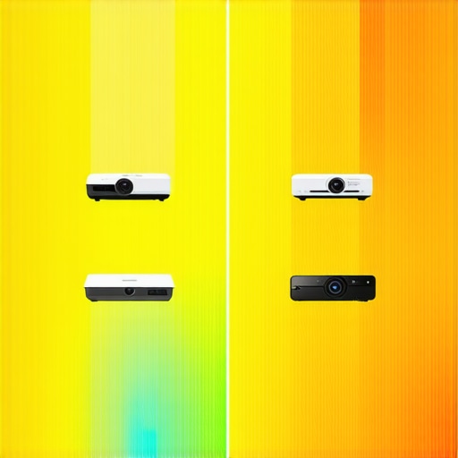 A visual comparison chart of different projector types highlighting key features and price points.