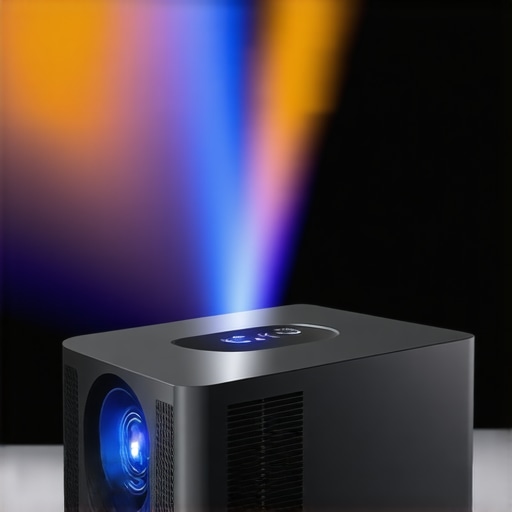 Robust Laser Projector in Use Laser projector operating in home theater with visible cooling vents and stable image quality.