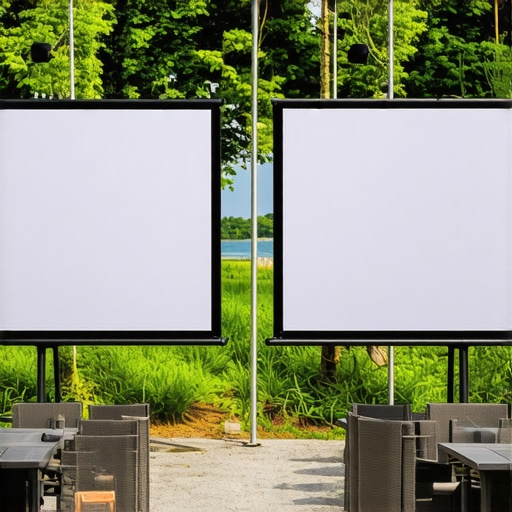 The Best Screens for Outdoor Projectors: Fabric vs. Vinyl