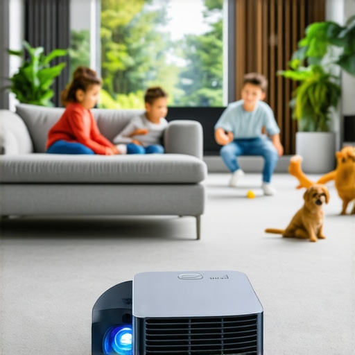 The Best UST Projector Placement for Noisy Kids and Pets