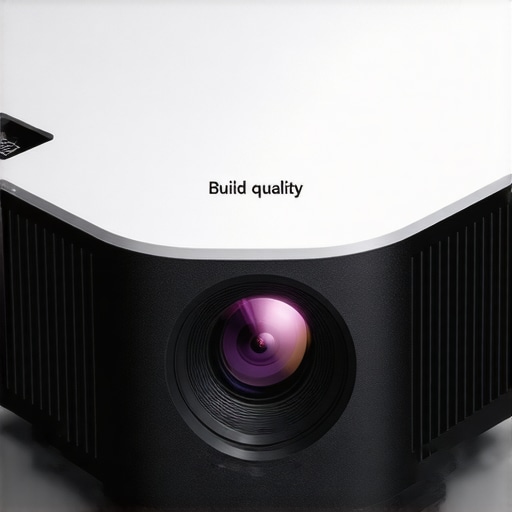 Detailed shot of ultra-short-throw projector lens and control interface.