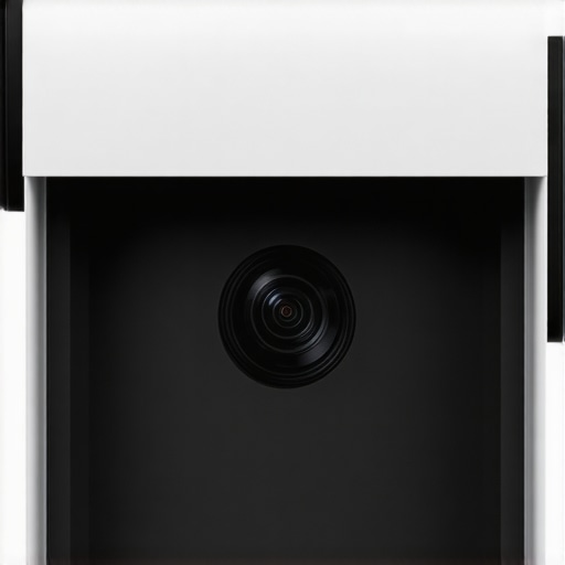 Weatherproof Projector Setup Illustration of a weatherproof projector housing protecting against outdoor elements