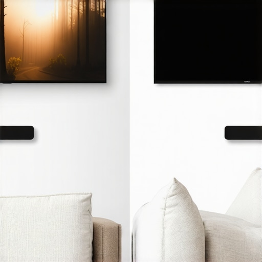 Comparison showing how an ALR screen improves projector contrast in a bright room versus a standard white wall.