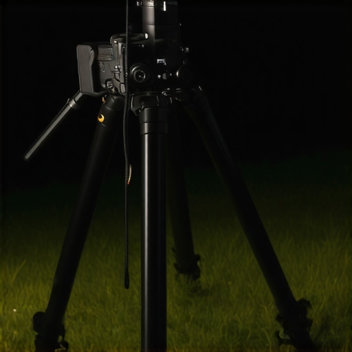High-stability tripod hook with sandbag for outdoor projector setup