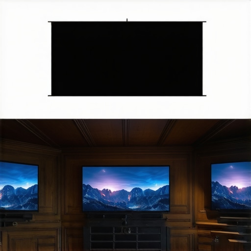 A visual comparison highlighting the size advantage of 4k projectors over traditional large-screen televisions in a home theater setting.