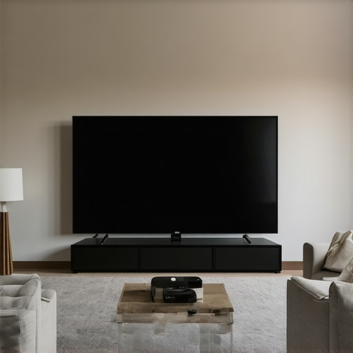 Comparing Projector Screen Size vs Standard TV A visual comparison between a 120-inch projector display and a 65-inch flat-screen TV in a living room.