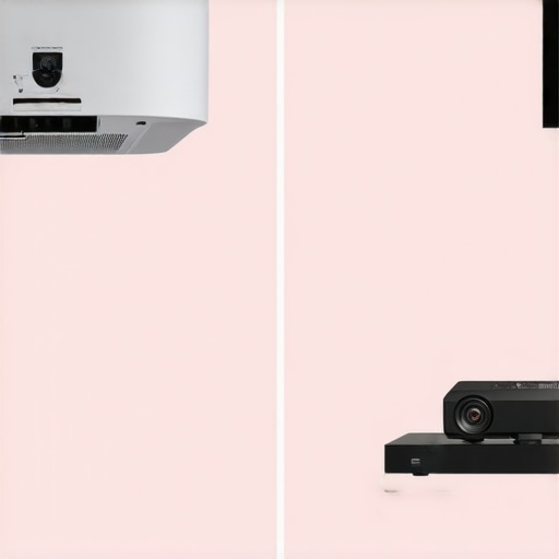 Comparison of Standard Throw and UST Laser Projectors Side-by-side comparison of different projector mounting styles for home theaters.