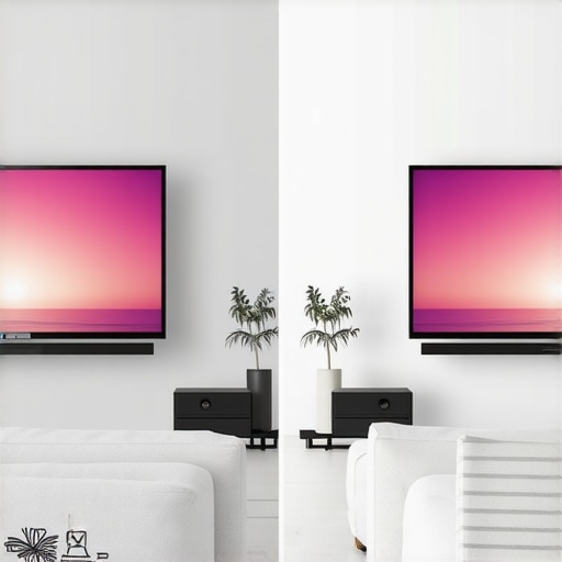 Comparison of a projector image quality in a bright room with and without an ambient light rejecting screen.