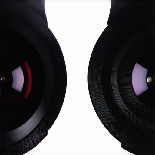 Glass vs Plastic Projector Lenses A detailed side-by-side comparison showing the internal construction of a high-quality glass lens versus a cheap plastic lens used in budget projectors.