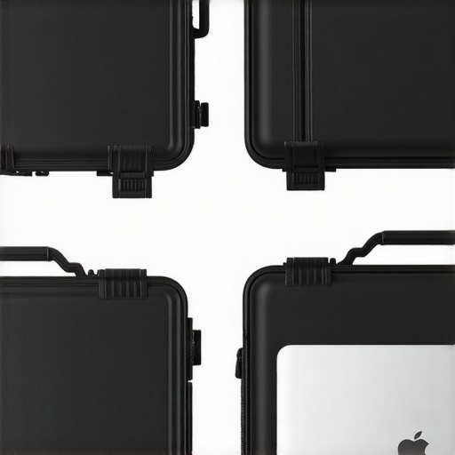 Comparison between a rugged hard case and a soft padded bag for projectors.