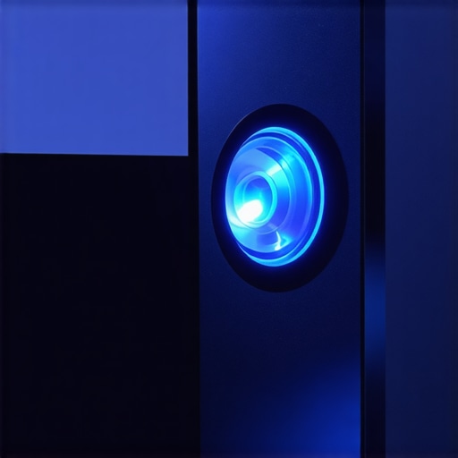 High-End 4K Laser Projector Lens and Chassis Detail A detailed view of a 4K laser projector lens focusing light in a home cinema room.