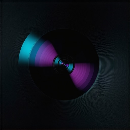 Close-up of a professional projector lens with anti-reflective coating