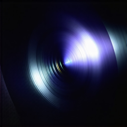 High-Precision Projector Lens Assembly Close-up of a high-end 4K projector glass lens focusing light.