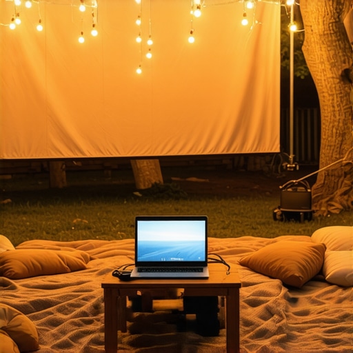 How to Run an Outdoor Movie Night Without Using Wi-Fi