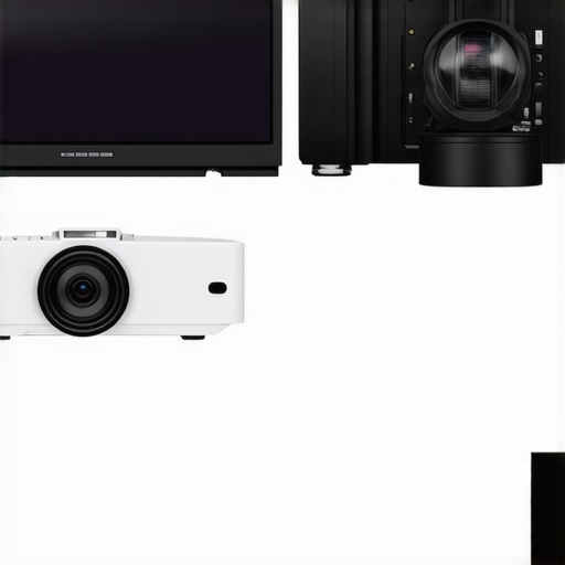 Legacy Flagship vs Modern Portable Hardware Comparison A comparison showing the physical size difference between a high-end flagship projector lens and a budget portable projector lens.