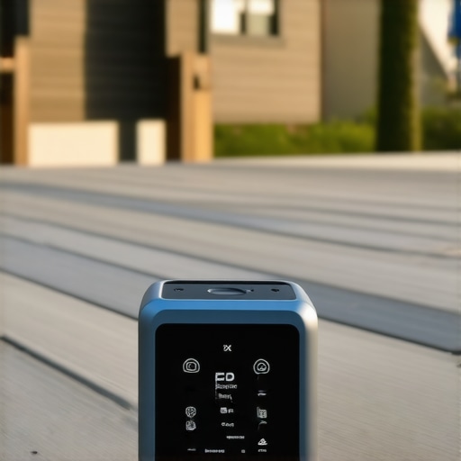 Close-up of a power station screen showing battery levels and wattage usage for an outdoor cinema setup.
