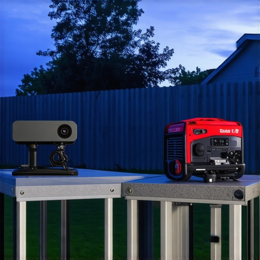 Portable Power Station Versus Gas Generator Outdoor Setup Comparison between a quiet portable lithium power station running a home theater projector and a gas generator.