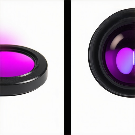 Premium Glass Lens vs. Budget Plastic Lens Comparison Close-up view of a professional laser projector lens showing multi-coated glass elements.