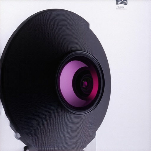 Close-up of a multi-layer glass lens used in professional 4k projectors to prevent thermal drift.