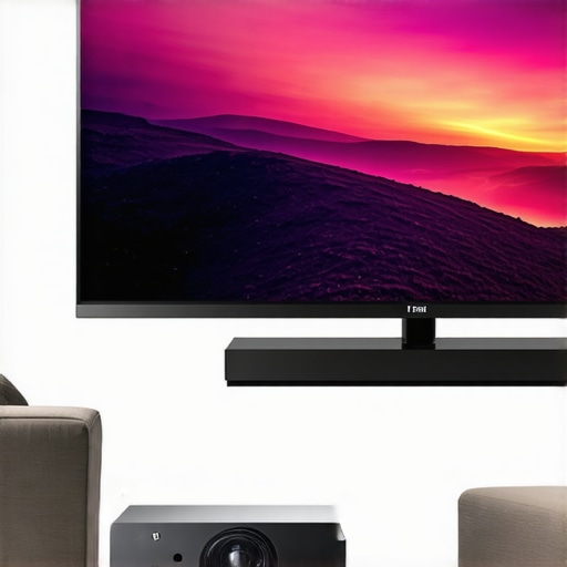 A visual comparison of a 120-inch 4K projector display versus a high-end 85-inch flat-screen TV in a modern living room setting.