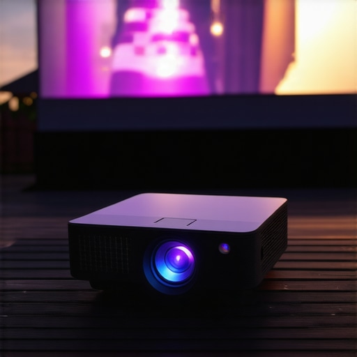 Close up of a portable projector exhaust during an outdoor stress test.