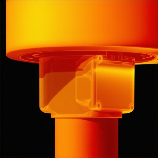 Thermal map of a projector cooling system under load