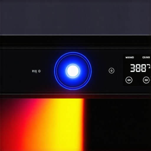 Thermal exhaust of a 4K laser projector during a performance stress test.