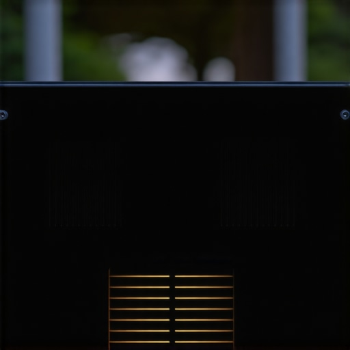 Close-up of projector cooling vents during outdoor performance testing