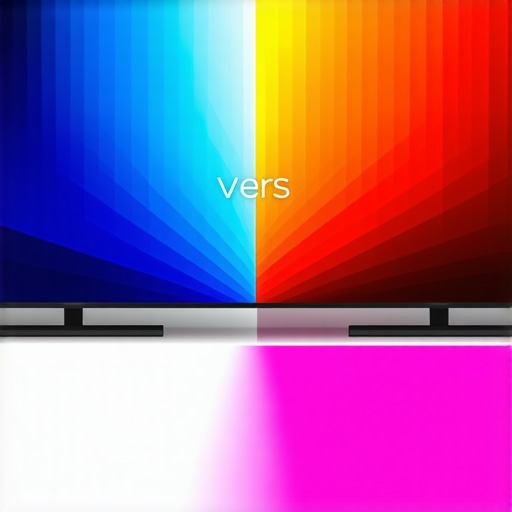 A visual comparison of a large projection screen versus a standard high-end OLED television.