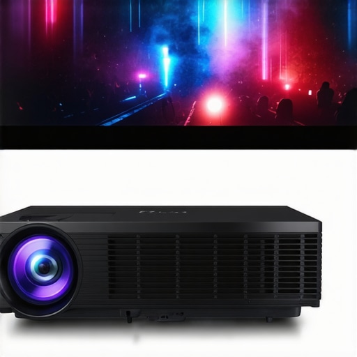 Real-world testing of a 4K laser projector on an ALR screen. 4K laser projector performance test in a dark home theater environment.