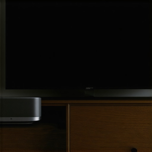 Testing a UST Projector in a Real Living Room Environment A high-end ultra-short throw projector displaying a cinematic image on an ALR screen.