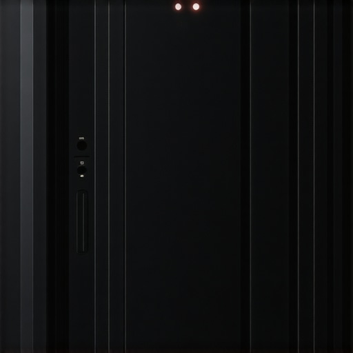 A detailed view of a laser projector's cooling system and input panel during a performance test.
