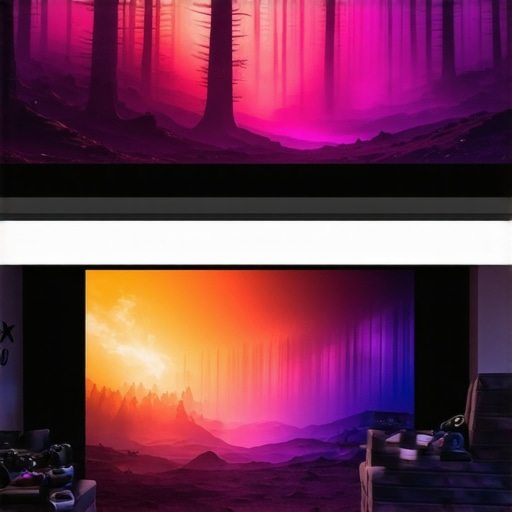 UST Projector Performance Comparison A high-performance UST projector displaying a vibrant image in both high ambient light and dark room conditions.