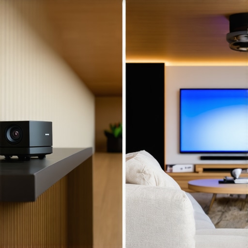 Ultra Short Throw vs Traditional Projector Comparison A visual comparison between the compact design of a UST projector and a traditional long-throw model.