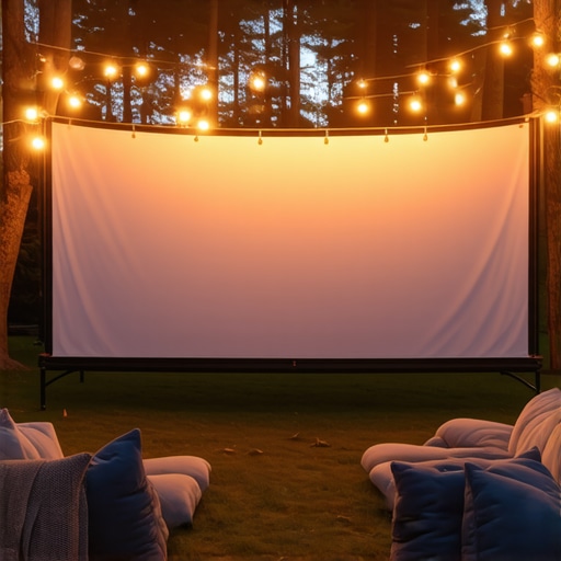 Why Your Backyard Movie Night Needs a Rugged Canvas Screen